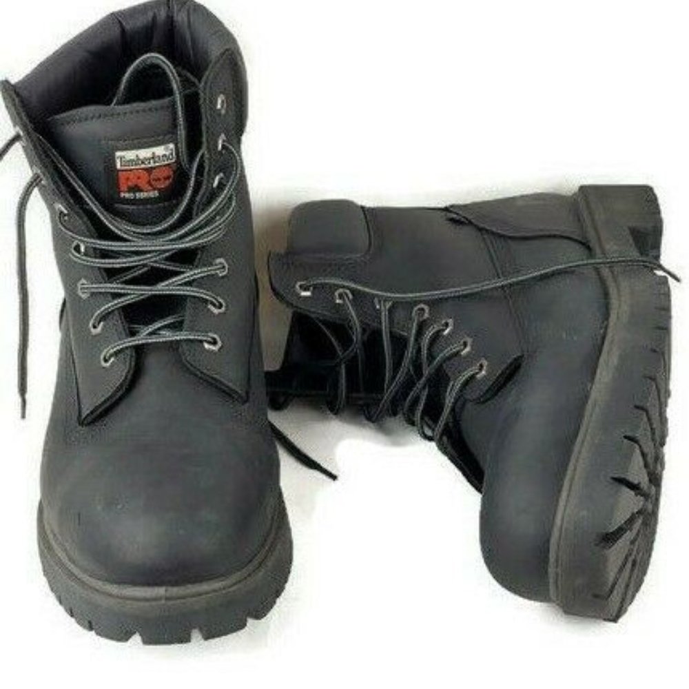 Timberland Pro Series Direct Attach Black Leather - Picture 1 of 8